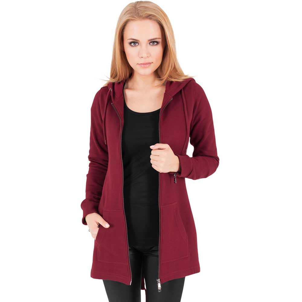 Urban Classics - Sweat Parka coat - Burgundy/Red